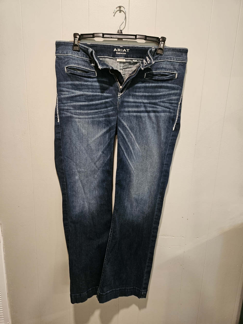 Ariat Trouser Blue Jean Flare Wide Leg